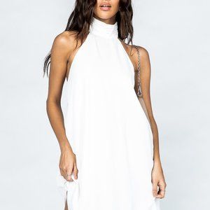 Princess Polly Jaxon Mini Dress White, SIZE 8